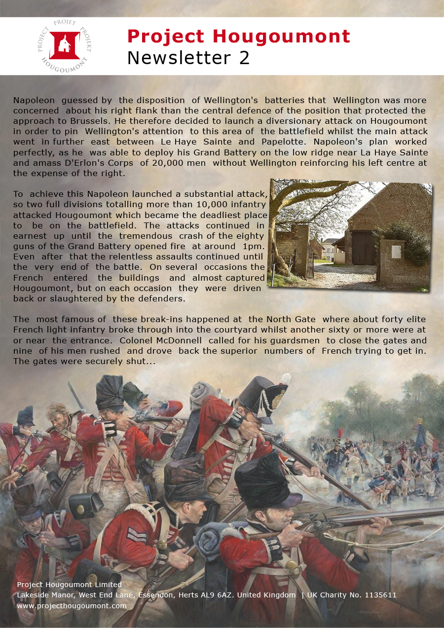 Project Hougoumont Newsletter 2