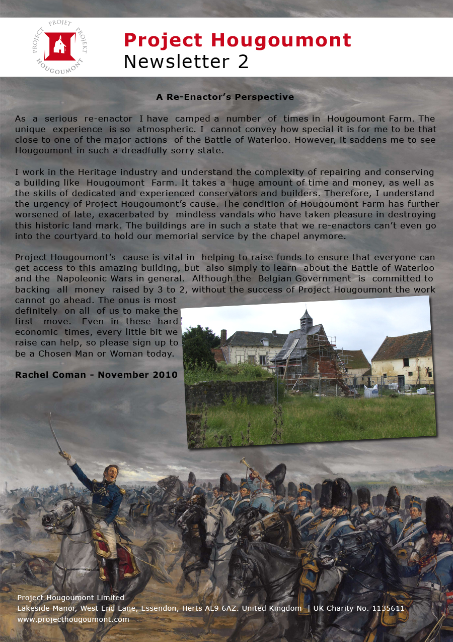 Project Hougoumont Newsletter 2