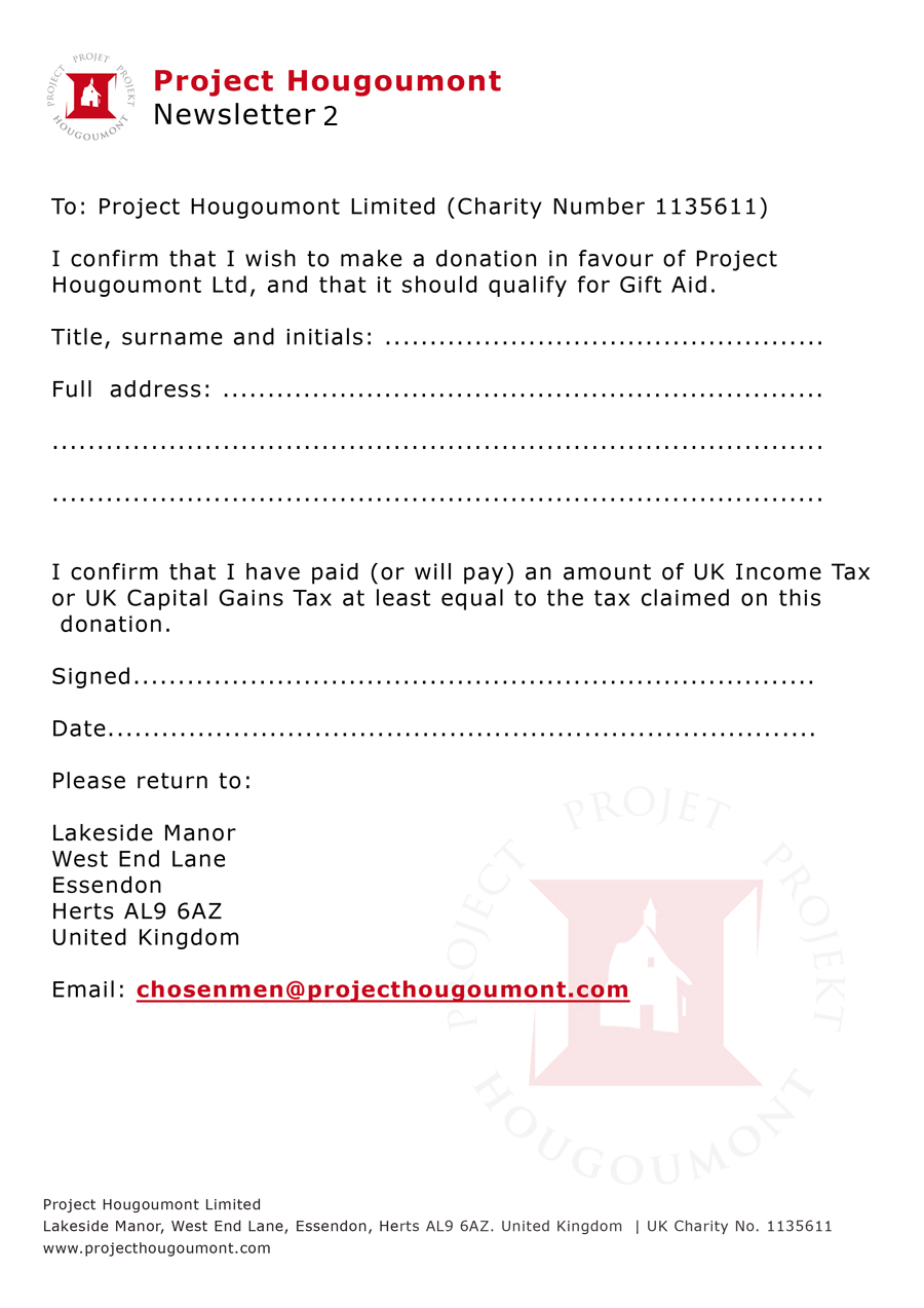 Project Hougoumont Newsletter 2